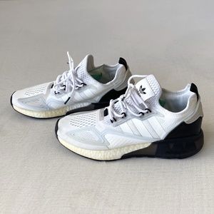 Adidas ZX 2k Boost White Black size 9